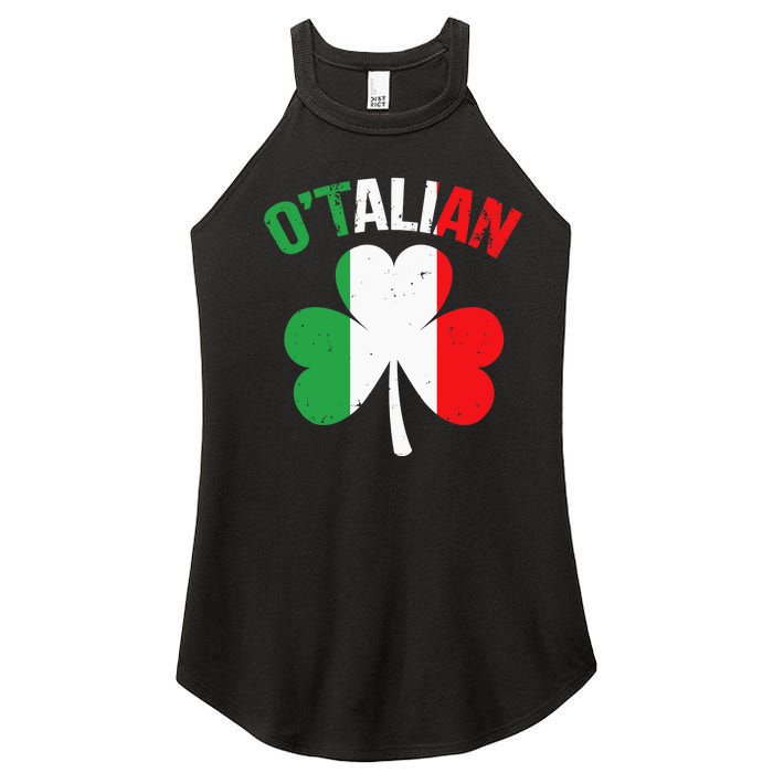 Funny Saint Patricks Day Irish Italian O'talian Women's Perfect Tri Rocker Tank