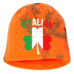 Funny Saint Patricks Day Irish Italian O'talian Kati - Camo Knit Beanie