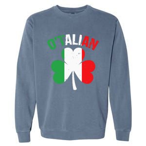 Funny Saint Patricks Day Irish Italian O'talian Garment-Dyed Sweatshirt