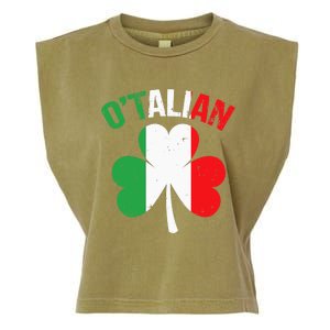 Funny Saint Patricks Day Irish Italian O'talian Garment-Dyed Women's Muscle Tee