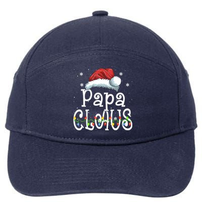 Funny Santa Papa Claus Christmas Family Funny Gift 7-Panel Snapback Hat