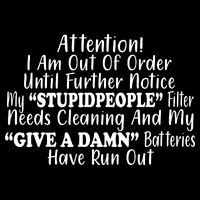 Funny Stupid People Filter Bucket Hat