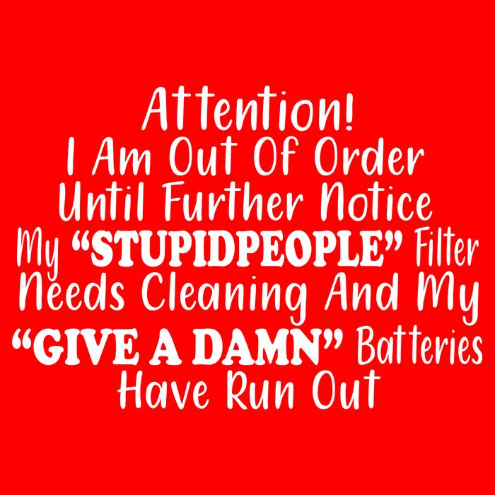 Funny Stupid People Filter T-Shirt