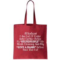 Funny Stupid People Filter Tote Bag