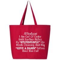 Funny Stupid People Filter 25L Jumbo Tote