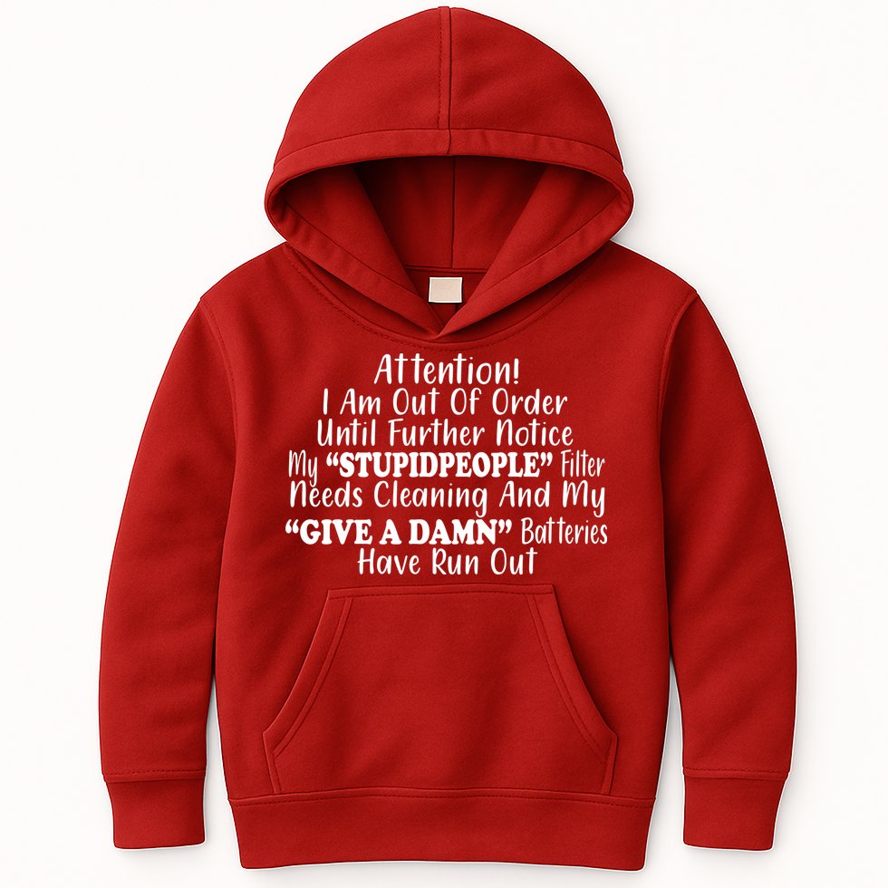 Funny Stupid People Filter Kids Hoodie