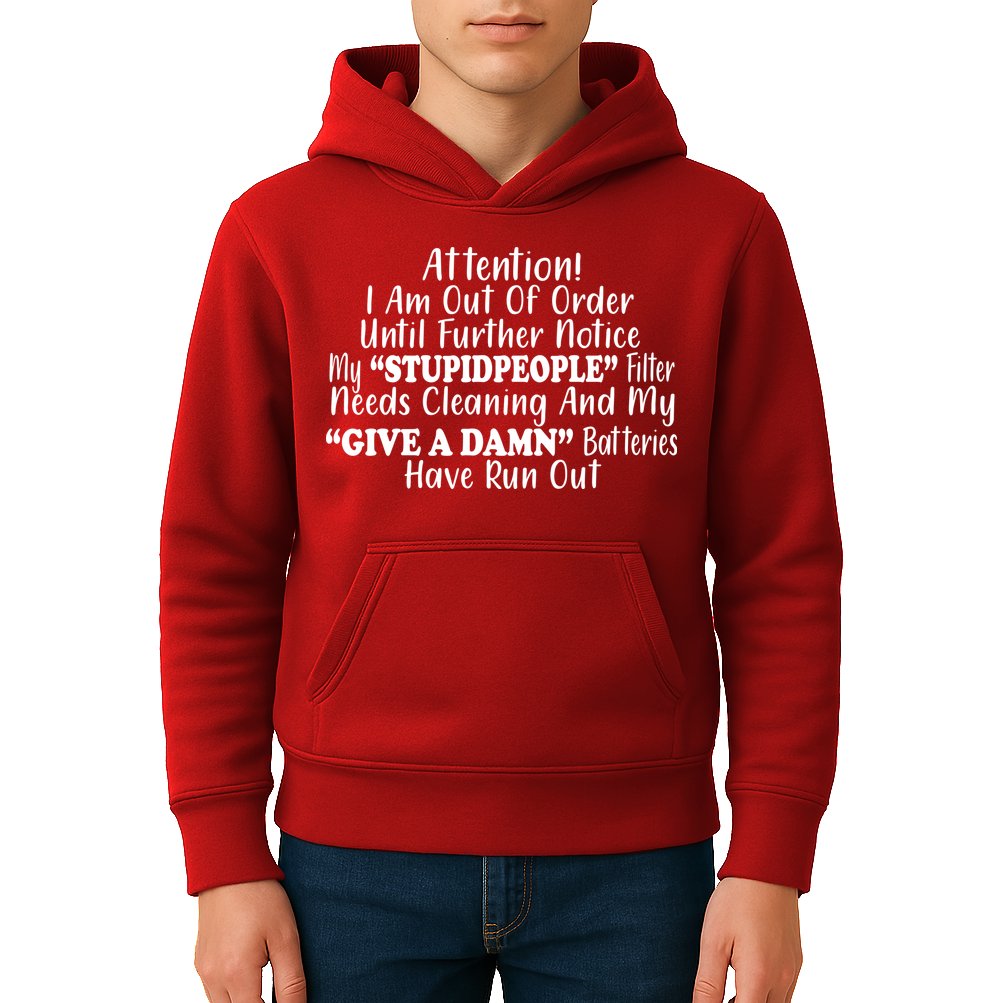 Funny Stupid People Filter Kids Hoodie