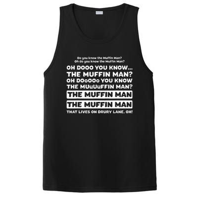 Funny Song Quote Do You Know The Muffin Man PosiCharge Competitor Tank