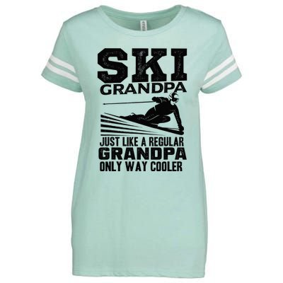 Funny Skiing Quote Ski Grandpa Grandfather Enza Ladies Jersey Football T-Shirt