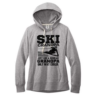 Funny Skiing Quote Ski Grandpa Grandfather Women's Fleece Hoodie