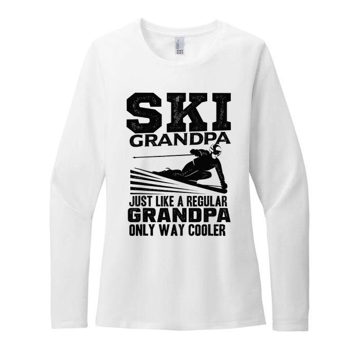 Funny Skiing Quote Ski Grandpa Grandfather Womens CVC Long Sleeve Shirt