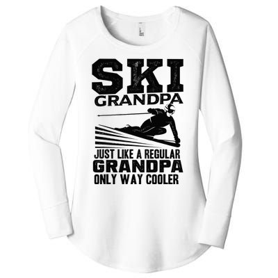 Funny Skiing Quote Ski Grandpa Grandfather Women's Perfect Tri Tunic Long Sleeve Shirt