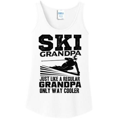 Funny Skiing Quote Ski Grandpa Grandfather Ladies Essential Tank