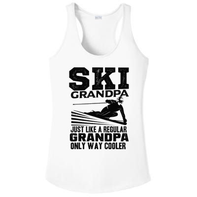 Funny Skiing Quote Ski Grandpa Grandfather Ladies PosiCharge Competitor Racerback Tank