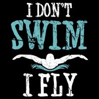 Funny Swim Quote I Don't Swim I Fly Butterfly Stroke Gift Cool Gift Impact Tech Backpack