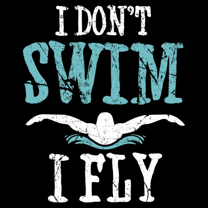 Funny Swim Quote I Don't Swim I Fly Butterfly Stroke Gift Cool Gift Impact Tech Backpack