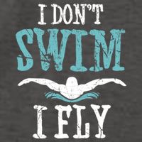 Funny Swim Quote I Don't Swim I Fly Butterfly Stroke Gift Cool Gift Vector Backpack