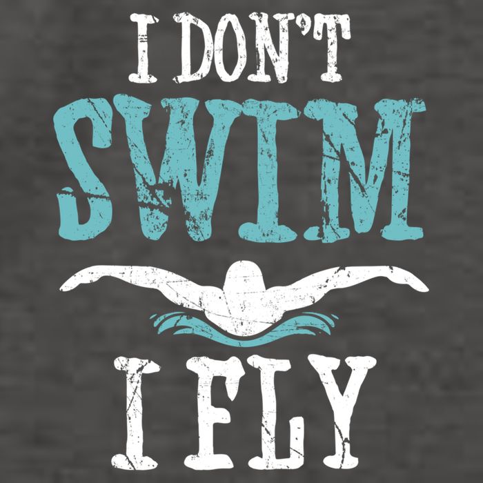 Funny Swim Quote I Don't Swim I Fly Butterfly Stroke Gift Cool Gift Vector Backpack