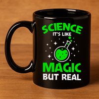 Funny Science Quote Science Teacher Retro Sunset Teacher Appreciation 11oz C Handle Ceramic Mug