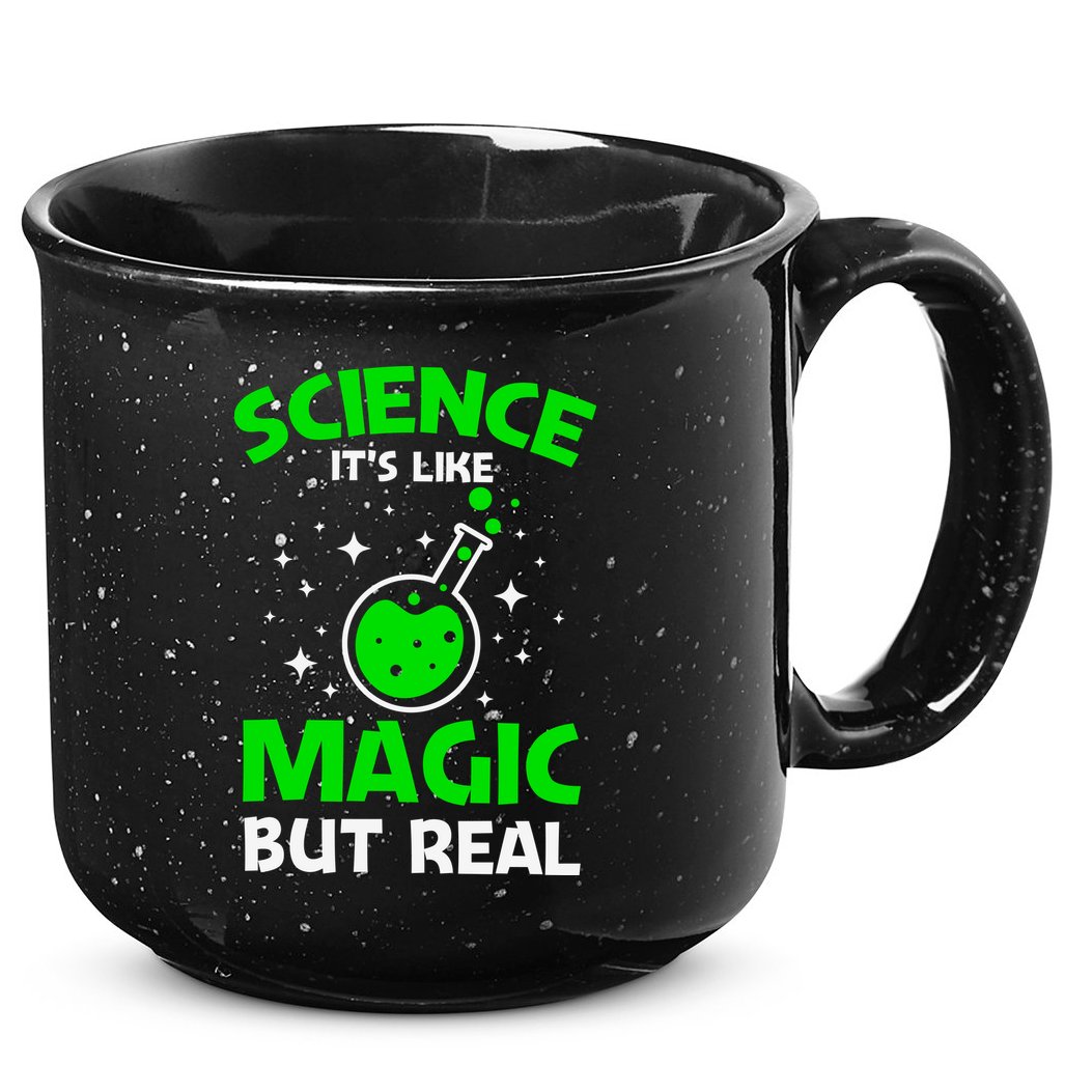 Funny Science Quote Science Teacher Retro Sunset Teacher Appreciation 15oz Campfire Ceramic Mug