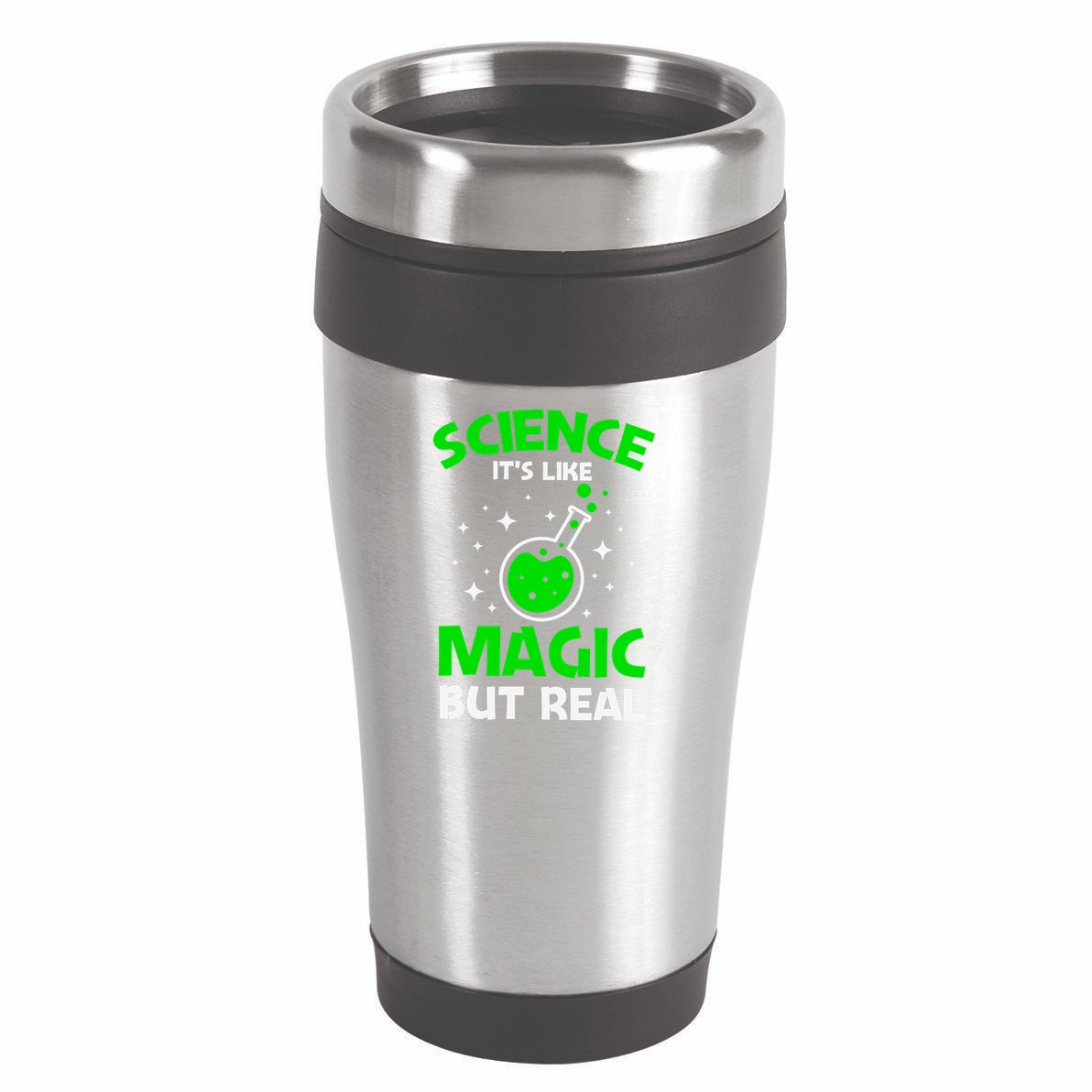 Funny Science Quote Science Teacher Retro Sunset Teacher Appreciation 16oz Travel Tumbler