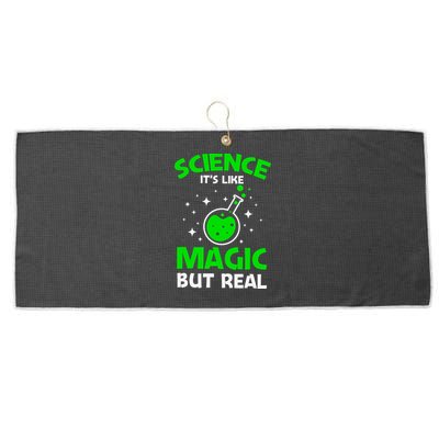 Funny Science Quote Science Teacher Retro Sunset Teacher Appreciation Large Microfiber Waffle Golf Towel