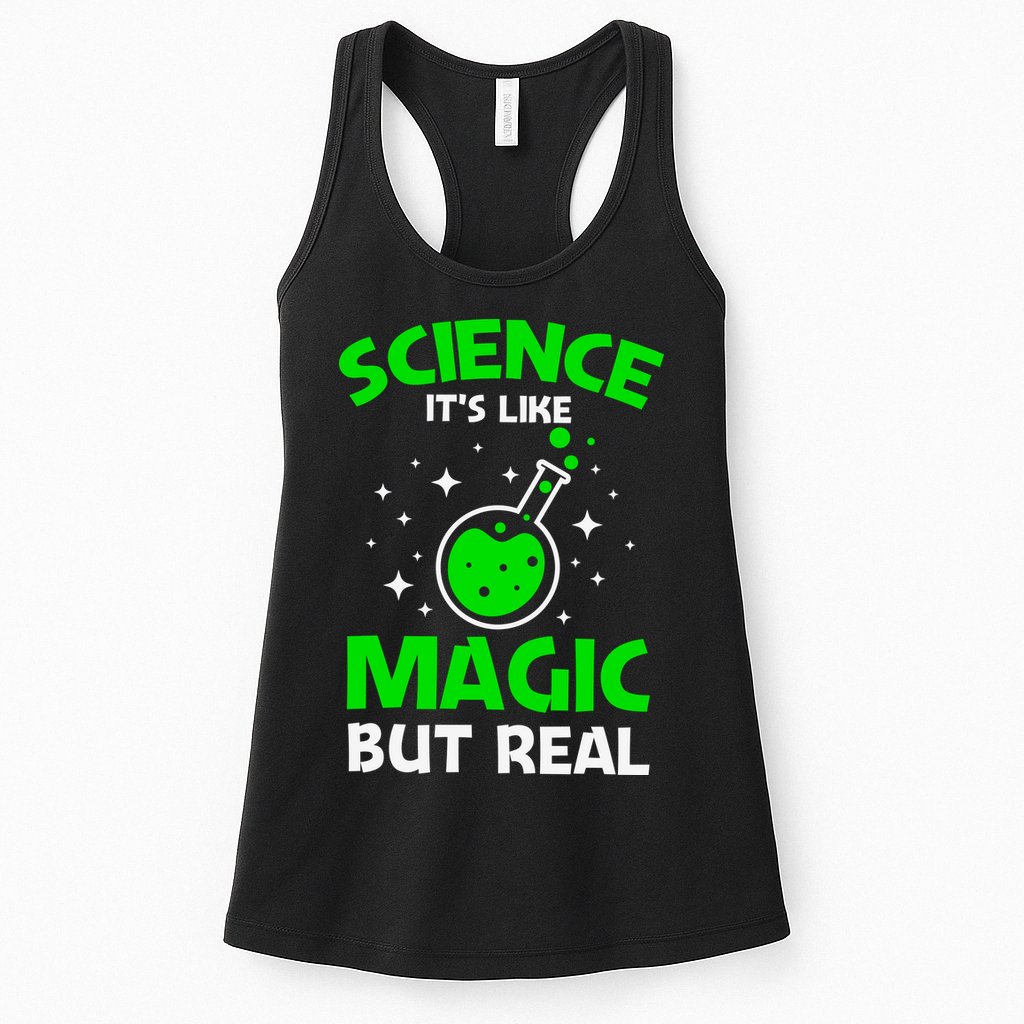 Funny Science Quote Science Teacher Retro Sunset Teacher Appreciation Womens Tank Top