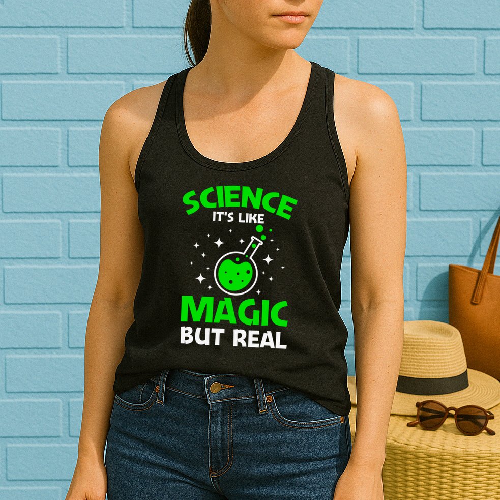 Funny Science Quote Science Teacher Retro Sunset Teacher Appreciation Womens Tank Top