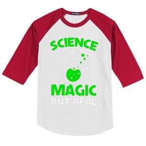 Funny Science Quote Science Teacher Retro Sunset Teacher Appreciation Kids Colorblock Raglan Jersey