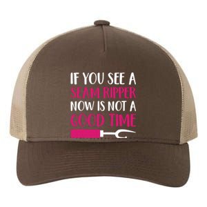 Funny Sewing Quilting Tailoring If You See A Seam Ripper Yupoong Adult 5-Panel Trucker Hat