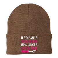 Funny Sewing Quilting Tailoring If You See A Seam Ripper Knit Cap Winter Beanie