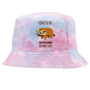 Funny Sloth Quote Funny Quote Sloth Lover Lazy Day Slogan Tie-Dyed Bucket Hat