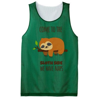 Funny Sloth Quote Funny Quote Sloth Lover Lazy Day Slogan Mesh Reversible Basketball Jersey Tank