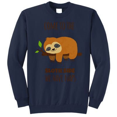 Funny Sloth Quote Funny Quote Sloth Lover Lazy Day Slogan Tall Sweatshirt