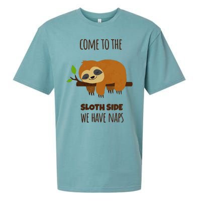 Funny Sloth Quote Funny Quote Sloth Lover Lazy Day Slogan Sueded Cloud Jersey T-Shirt