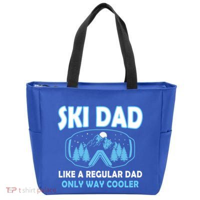 Funny Skiing Quote Meaningful Gift Zip Tote Bag