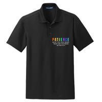 Funny Sarcastic Quote Saying Patience Definition Dry Zone Grid Polo