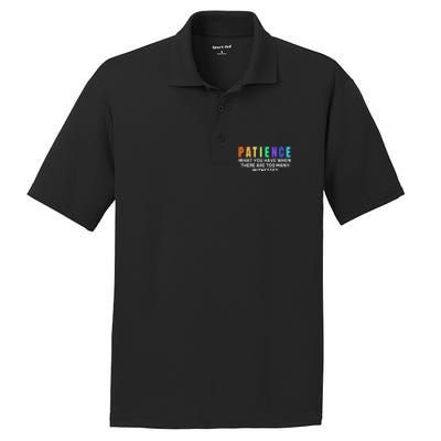 Funny Sarcastic Quote Saying Patience Definition PosiCharge RacerMesh Polo