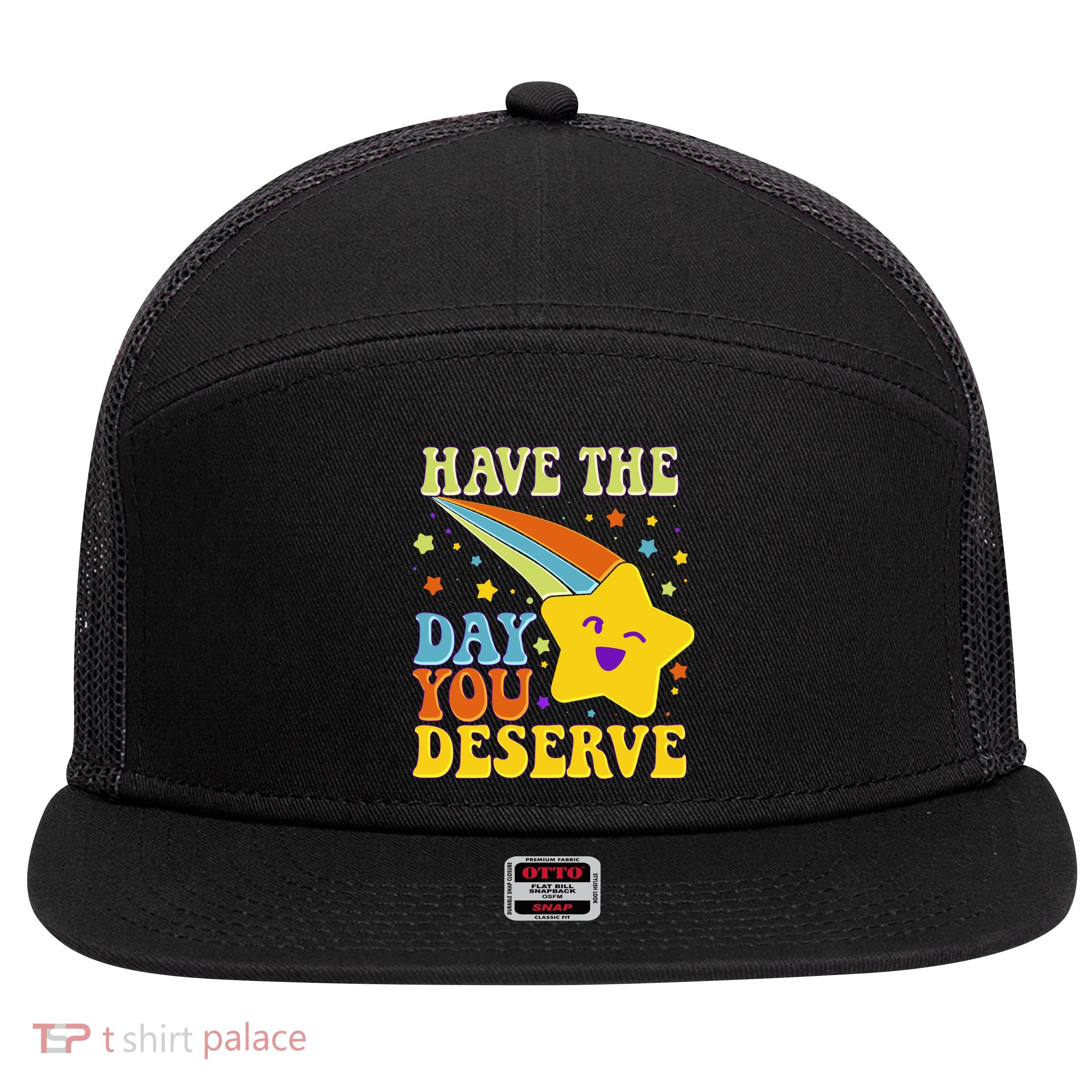 Funny Sarcastic Retro Shooting Star 7 Panel Mesh Trucker Snapback Hat