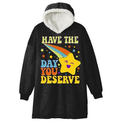 Funny Sarcastic Retro Shooting Star Hooded Wearable Blanket