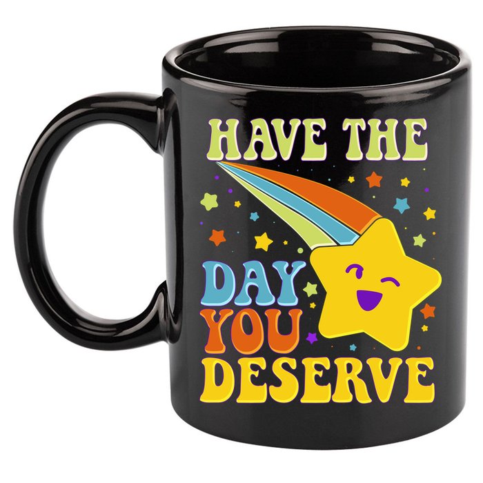 Funny Sarcastic Retro Shooting Star 11oz C Handle Ceramic Mug
