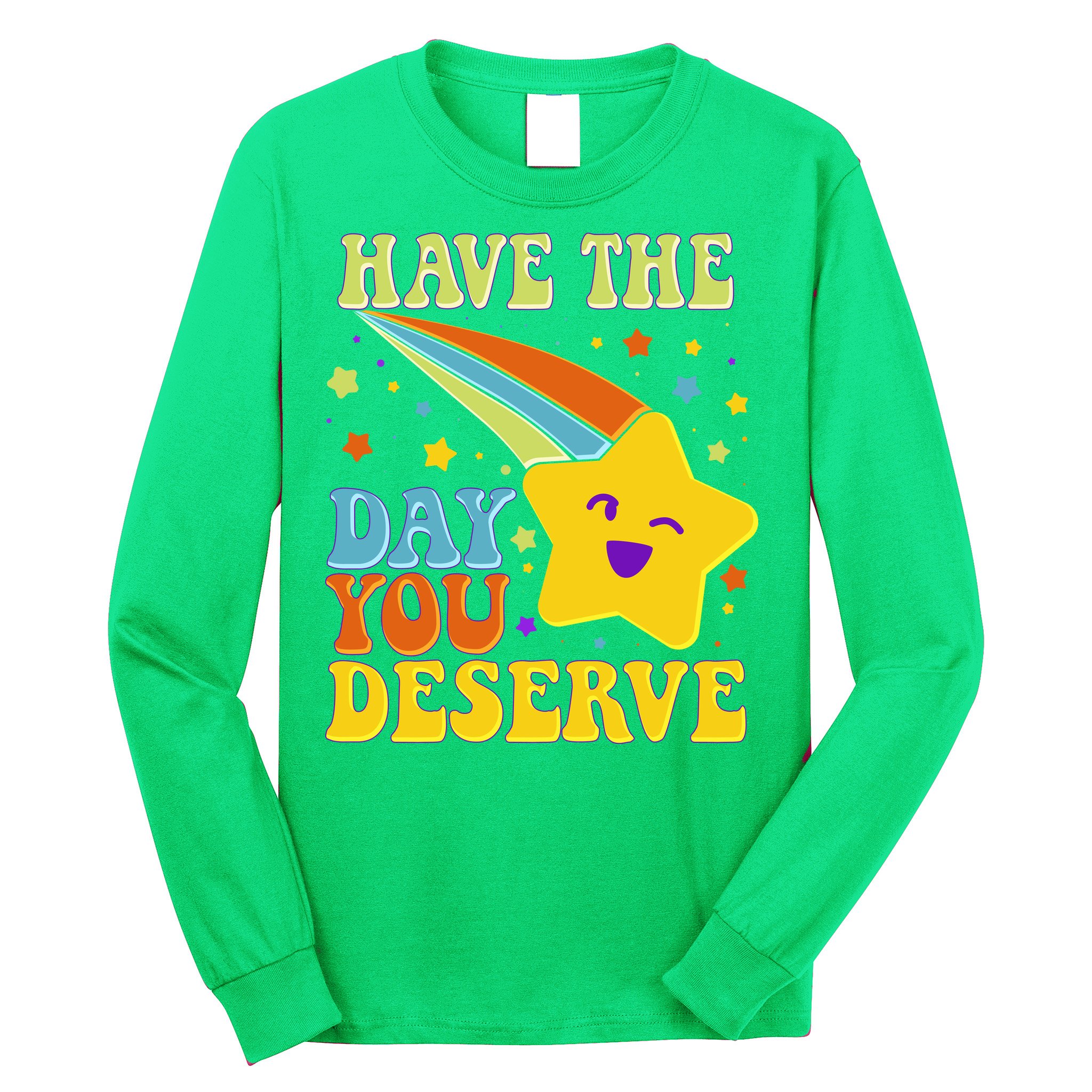 Funny Sarcastic Retro Shooting Star Long Sleeve Shirt