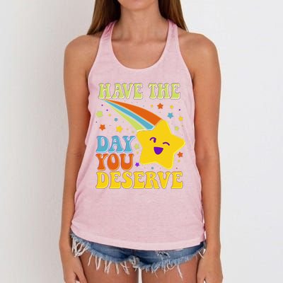 Funny Sarcastic Retro Shooting Star Women's Knotted Racerback Tank