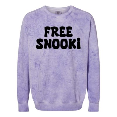 Free Snooki Retro Vintage Free Snooki Colorblast Crewneck Sweatshirt