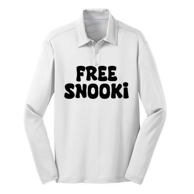 Free Snooki Retro Vintage Free Snooki Silk Touch Performance Long Sleeve Polo