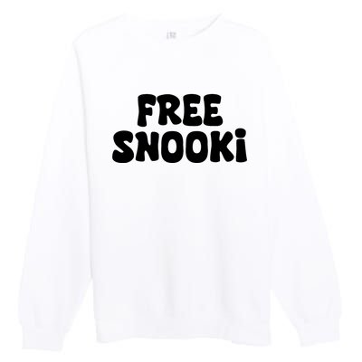 Free Snooki Retro Vintage Free Snooki Premium Crewneck Sweatshirt