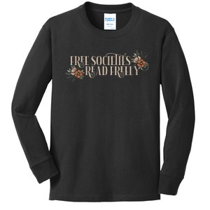 Free Societies Read Freely Read Banned Books Librarians Kids Long Sleeve Shirt