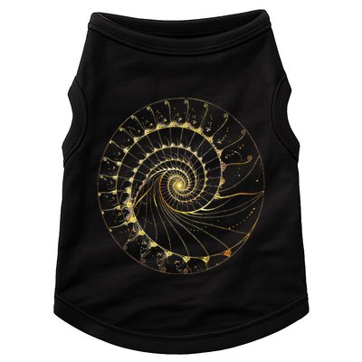 Fibonacci Spiral Ratio Mathematicians Sacred Geometry Doggie Tank