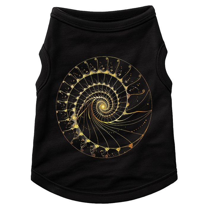 Fibonacci Spiral Ratio Mathematicians Sacred Geometry Doggie Tank