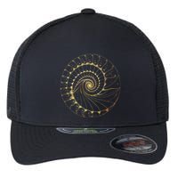 Fibonacci Spiral Ratio Mathematicians Sacred Geometry Flexfit Unipanel Trucker Cap